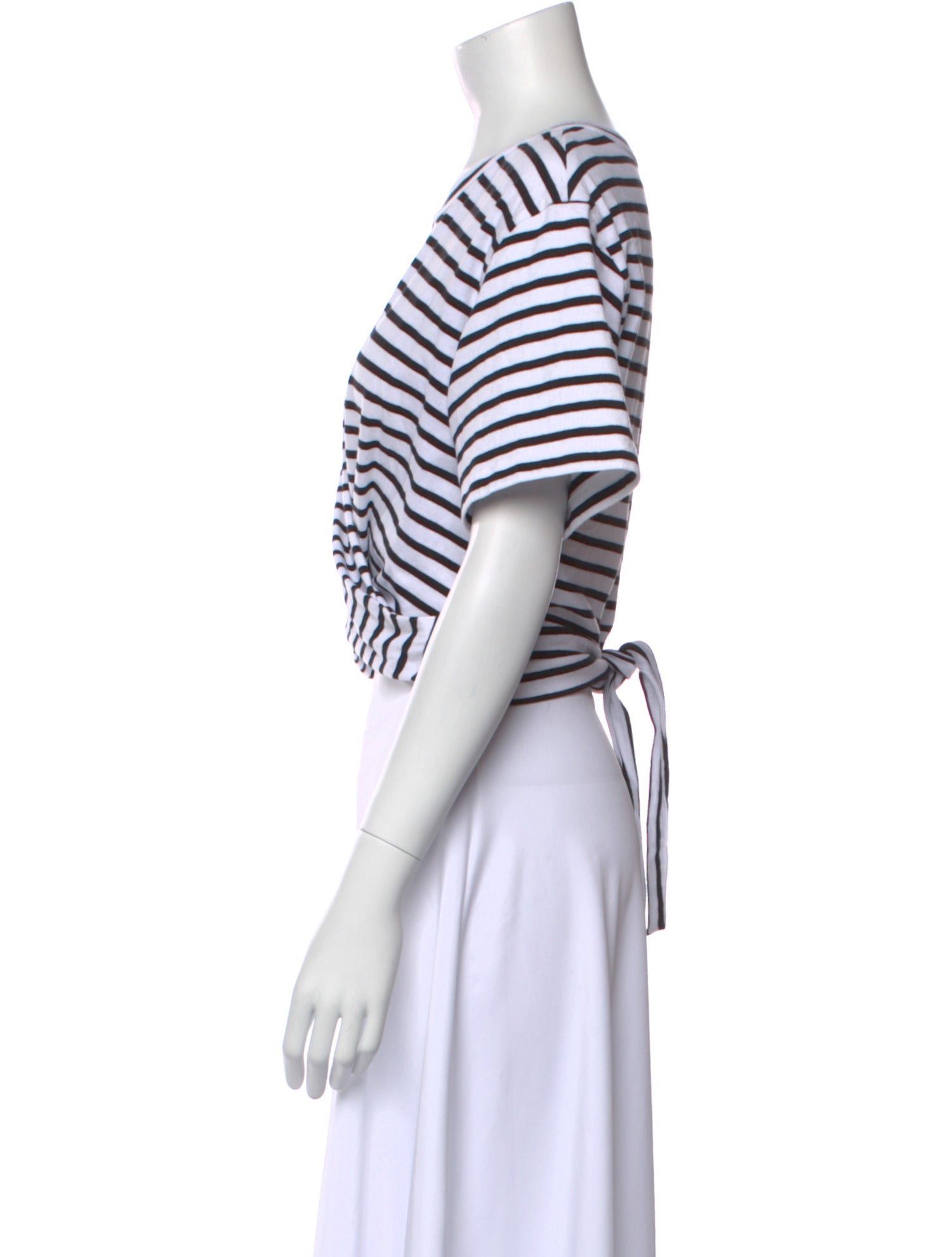 A.L.C. Striped Scoop Neck Crop Top w/ Tags