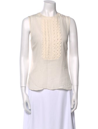 A.L.C. Silk Crew Neck Top