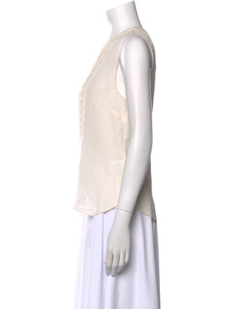 A.L.C. Silk Crew Neck Top