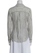 A.L.C. Silk Striped Button-Up Top