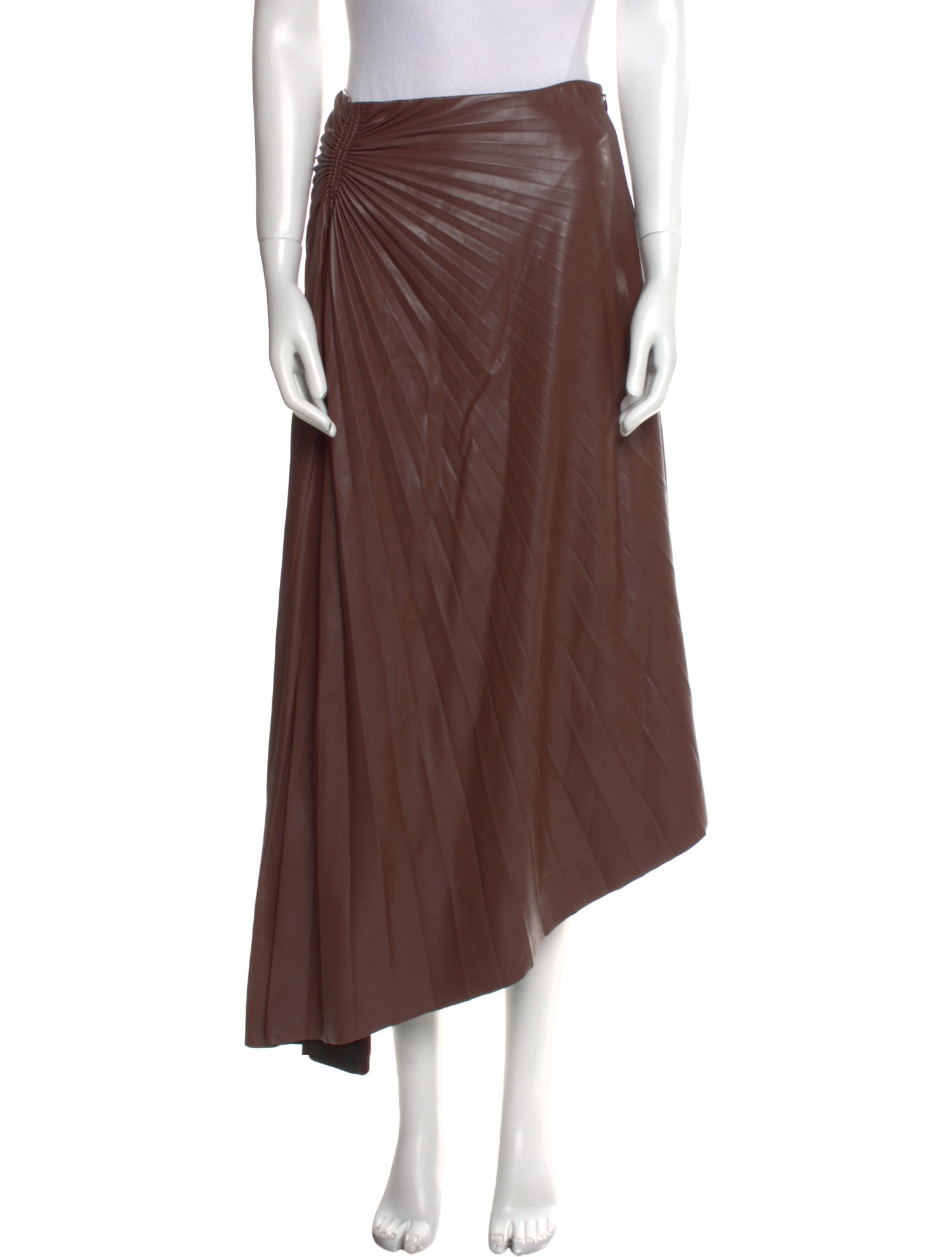 A.L.C. Pleated Accents Midi Length Skirt