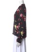 A.L.C. Silk Floral Print Blouse