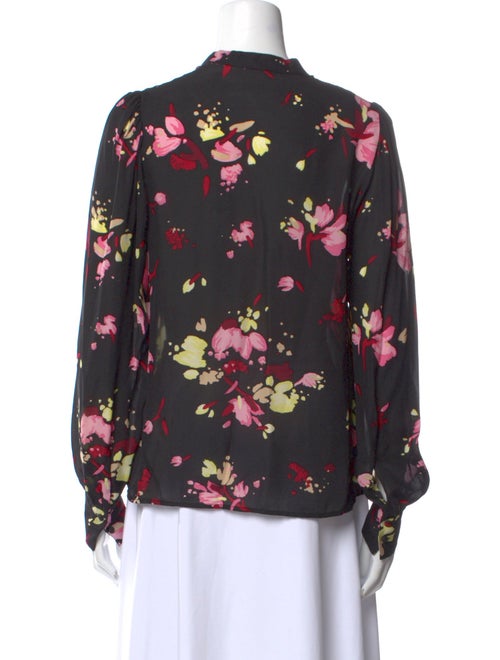 A.L.C. Silk Floral Print Blouse