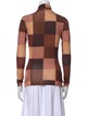 A.L.C. Plaid Print Turtleneck Top