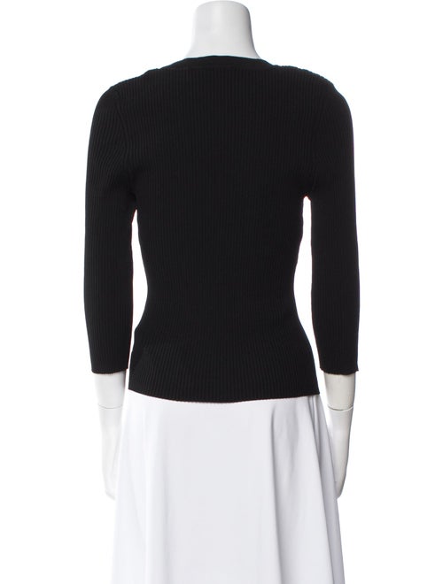 A.L.C. Scoop Neck Three-Quarter Sleeve Top