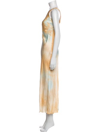 A.L.C. Tie-Dye Print Long Dress