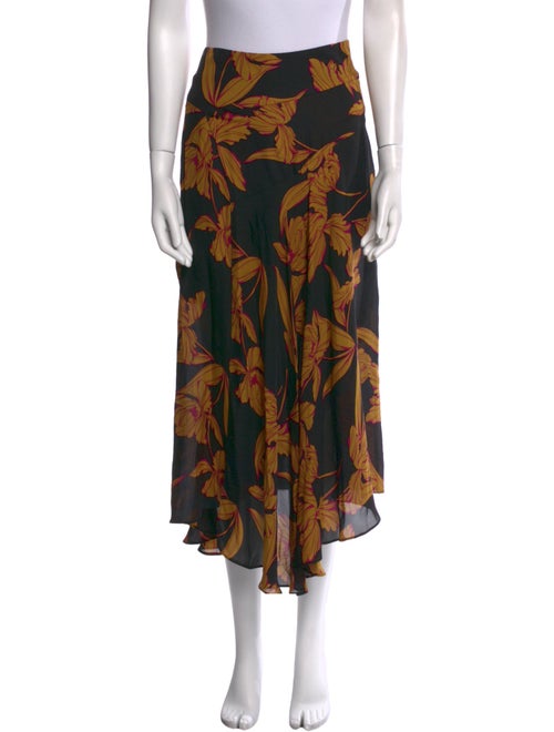 A.L.C. Silk Midi Length Skirt
