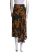 A.L.C. Silk Midi Length Skirt