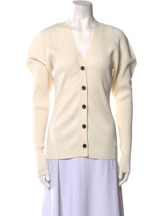 A.L.C. V-Neck Long Sleeve Polo