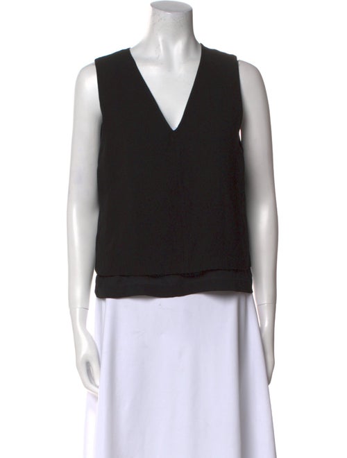 A.L.C. V-Neck Sleeveless Crop Top