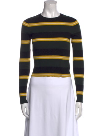 A.L.C. Merino Wool Striped Crop Top