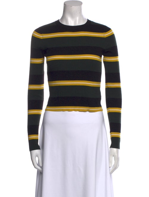 A.L.C. Merino Wool Striped Crop Top