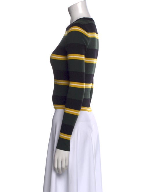 A.L.C. Merino Wool Striped Crop Top