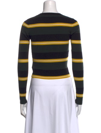 A.L.C. Merino Wool Striped Crop Top