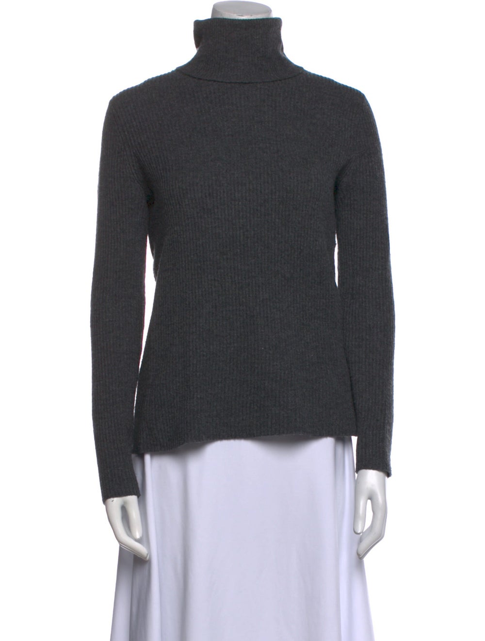 A.L.C. A.l.c. Merino Wool Turtleneck Grey Long Sl… - image 1