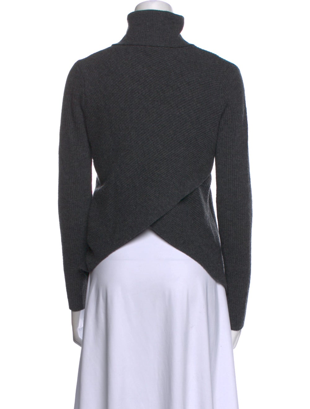 A.L.C. A.l.c. Merino Wool Turtleneck Grey Long Sl… - image 3