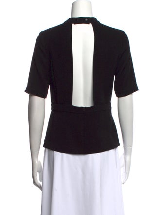 A.L.C. Mock Neck Short Sleeve Top