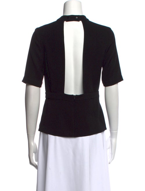 A.L.C. Mock Neck Short Sleeve Top