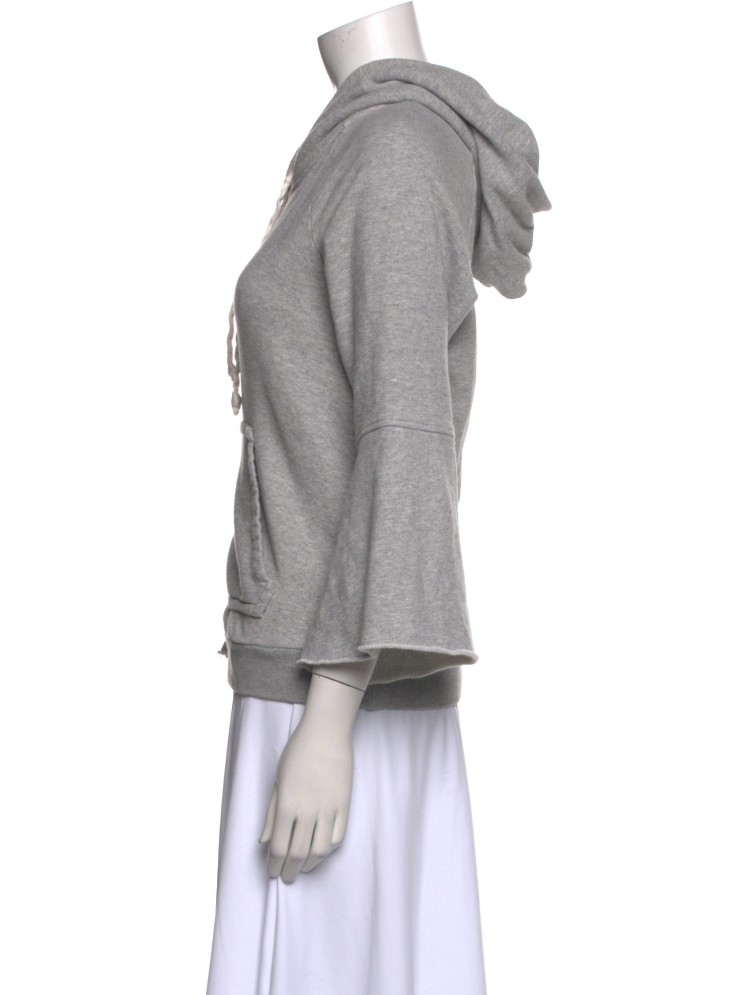 A.L.C. Crew Neck Three-Quarter Sleeve Sweatshirt