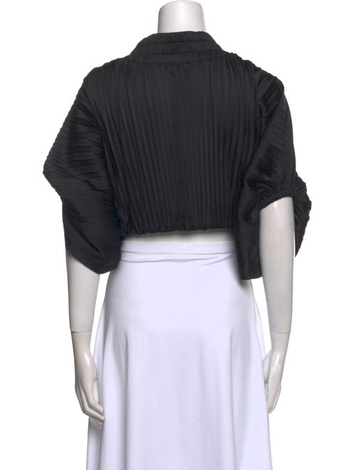 A.L.C. Cowl Neck Short Sleeve Crop Top