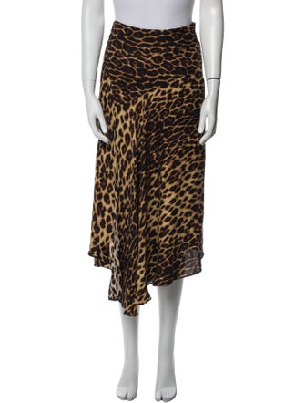 A.L.C. Silk Midi Length Skirt