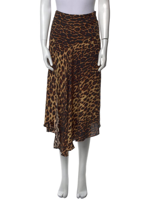 A.L.C. Silk Midi Length Skirt