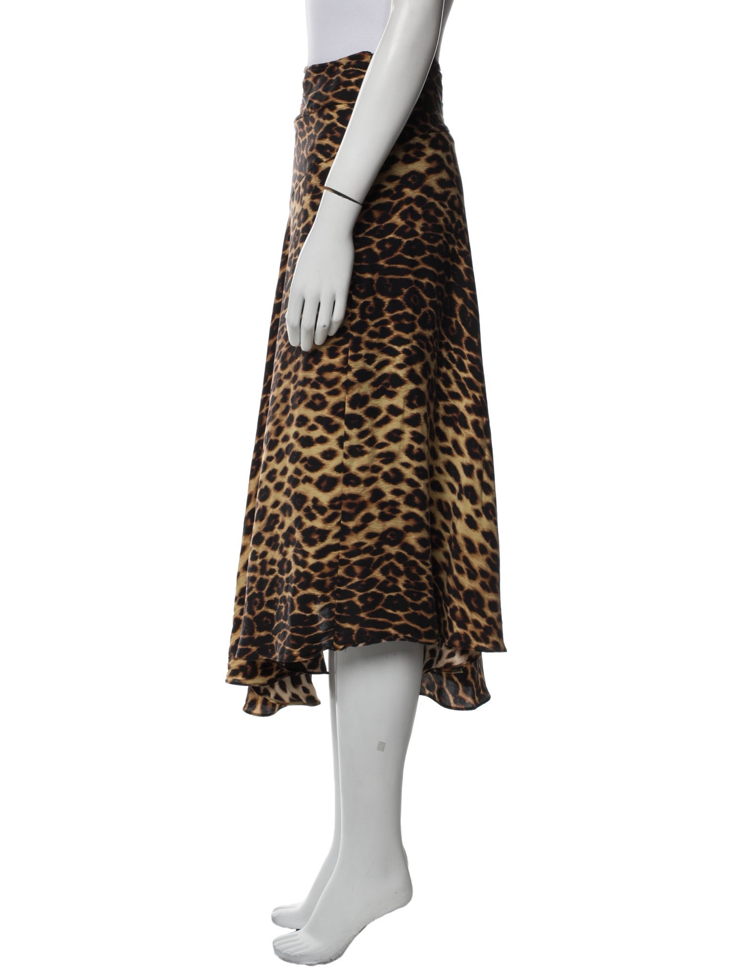 A.L.C. Silk Midi Length Skirt