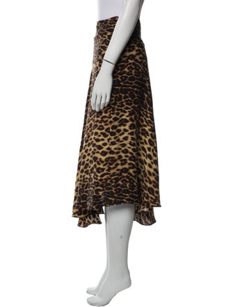 A.L.C. Silk Midi Length Skirt