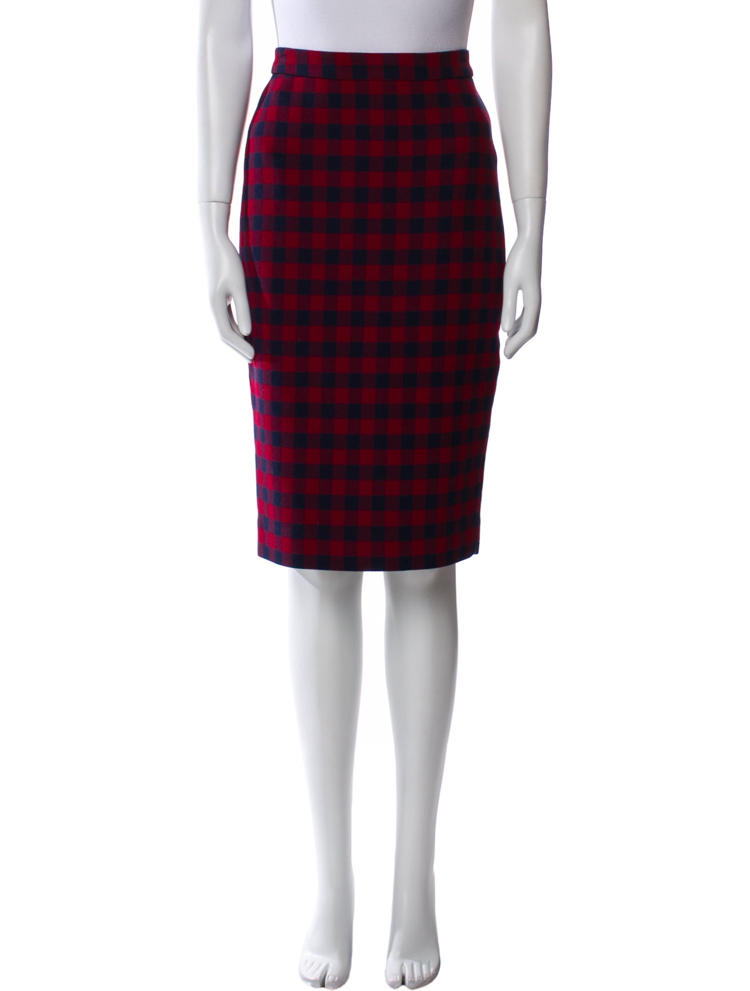 A.L.C. Plaid Print Knee-Length Skirt