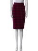 A.L.C. Plaid Print Knee-Length Skirt