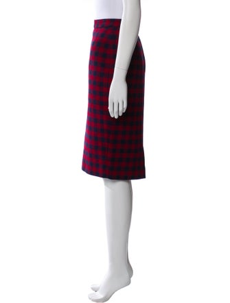 A.L.C. Plaid Print Knee-Length Skirt