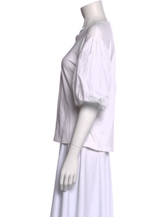 A.L.C. Bateau Neckline Short Sleeve T-Shirt