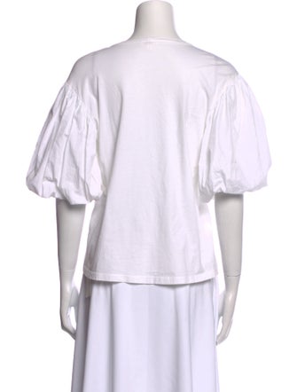 A.L.C. Bateau Neckline Short Sleeve T-Shirt