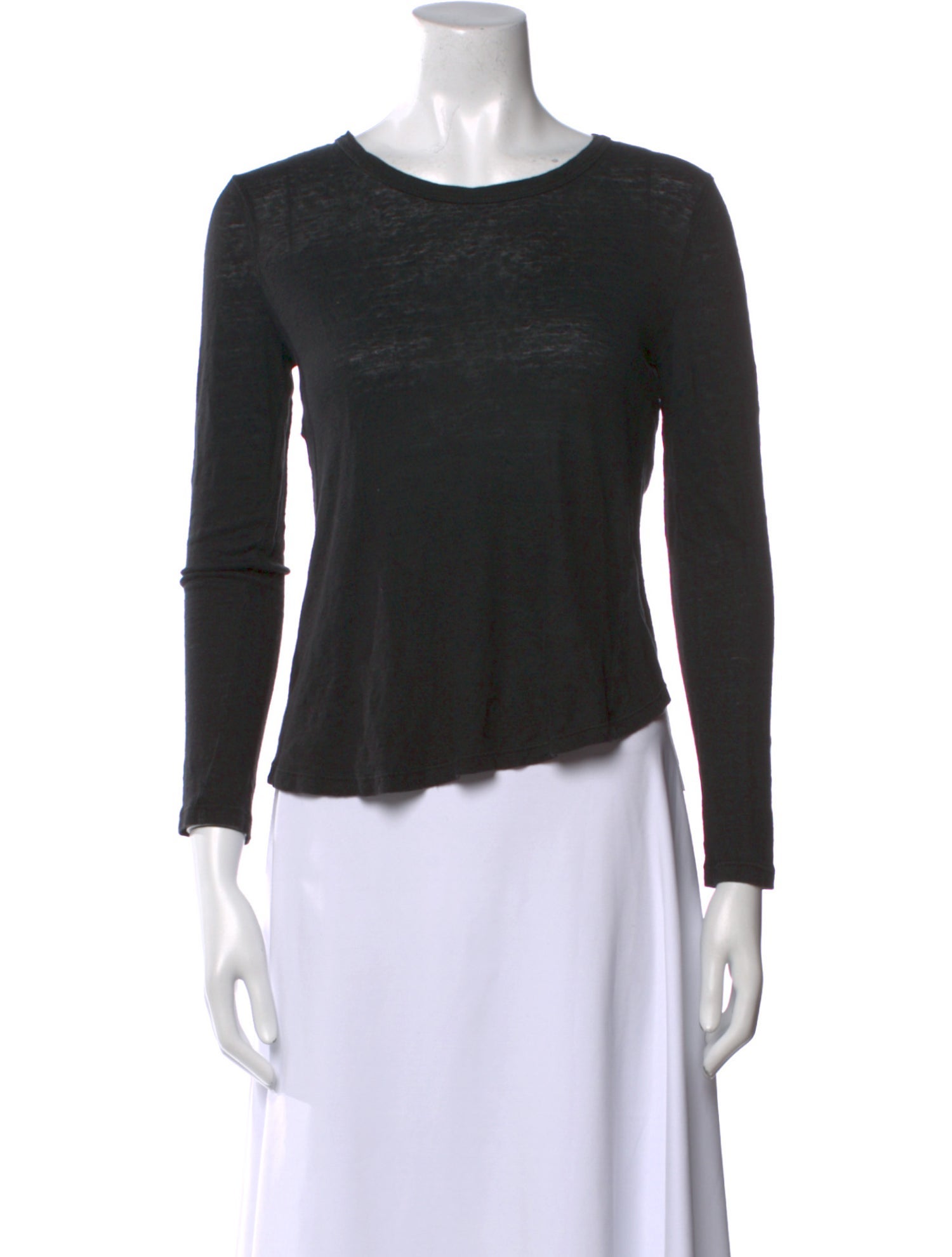 A.L.C. Linen Scoop Neck Top