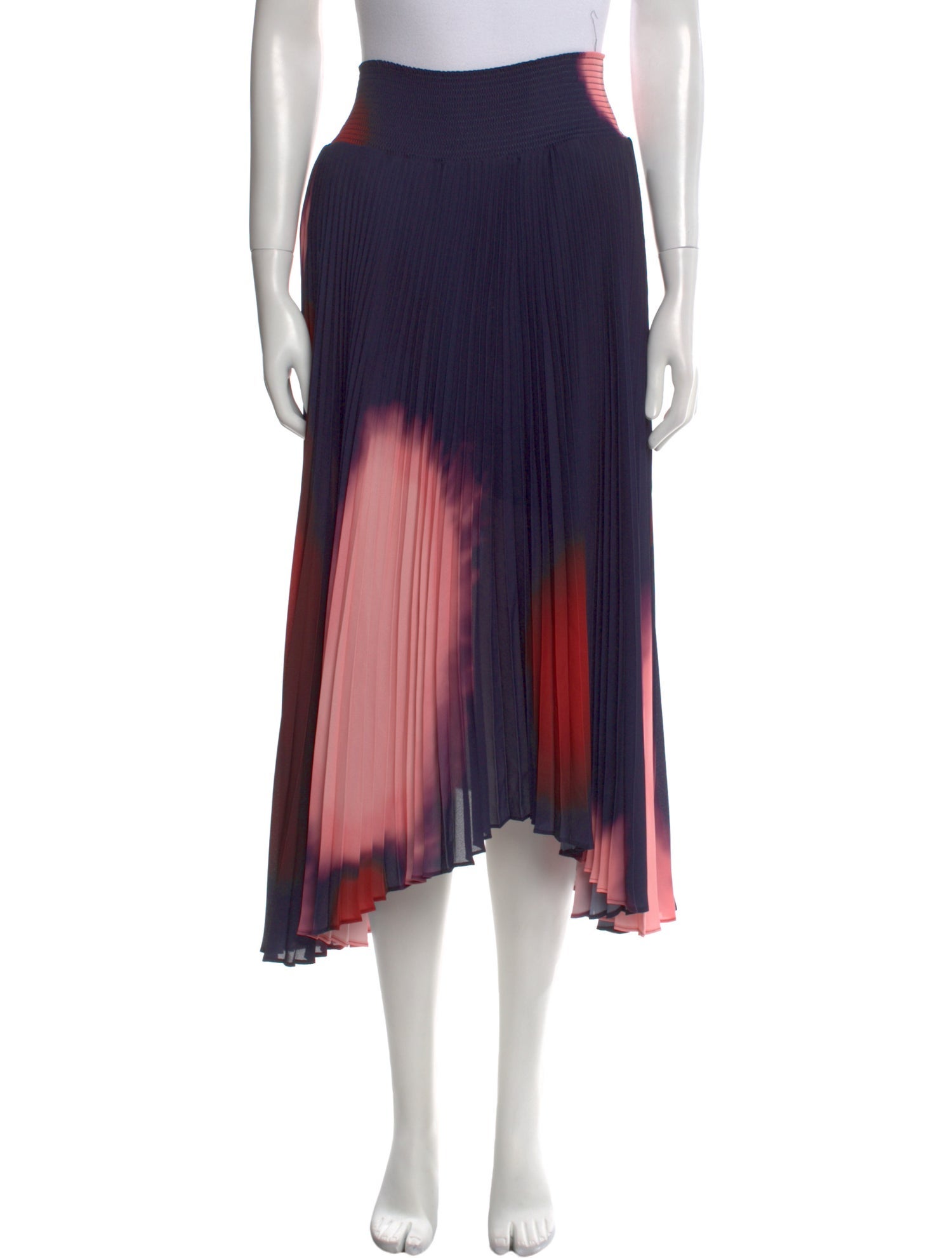 A.L.C. Tie-Dye Print Midi Length Skirt