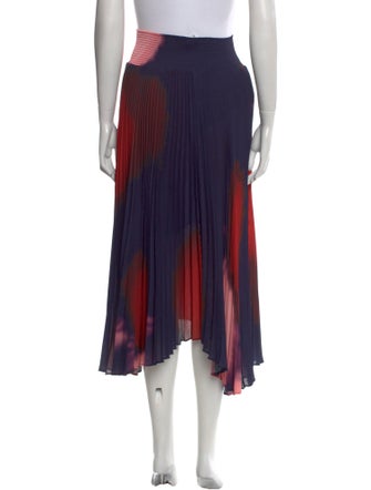 A.L.C. Tie-Dye Print Midi Length Skirt
