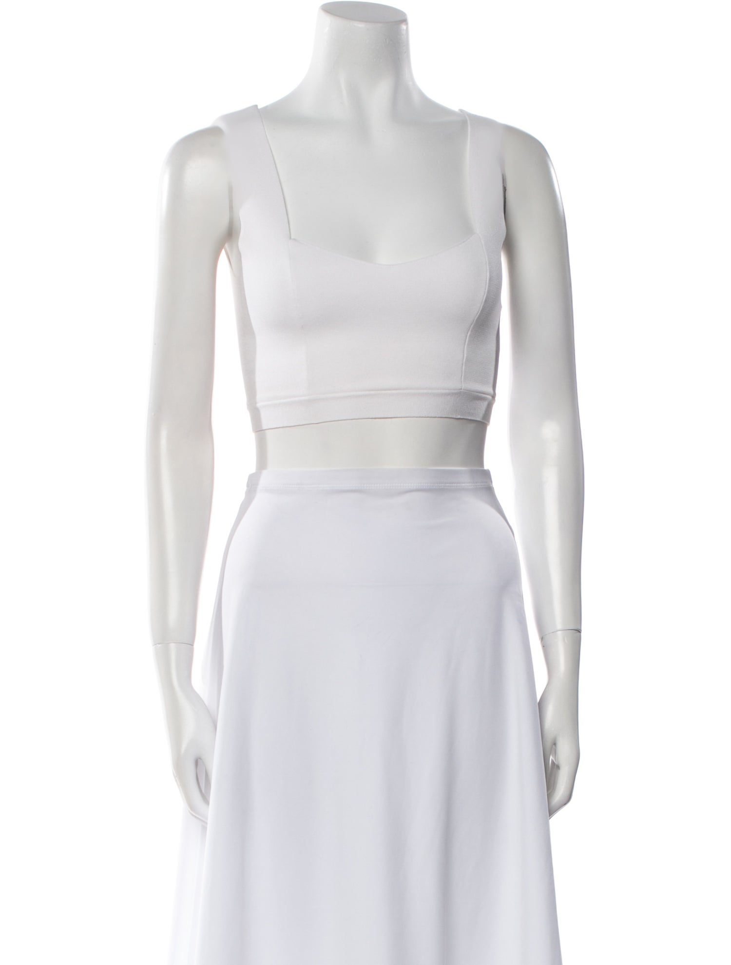 A.L.C. Square Neckline Sleeveless Crop Top