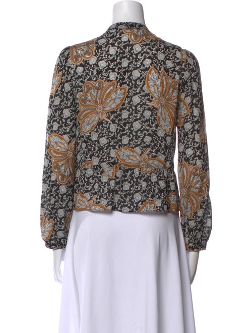 A.L.C. Silk Floral Print Blouse