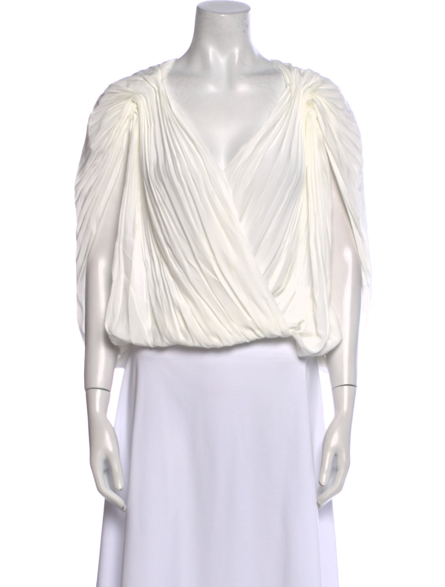 A.L.C. V-Neck Three-Quarter Sleeve Crop Top w/ Tags