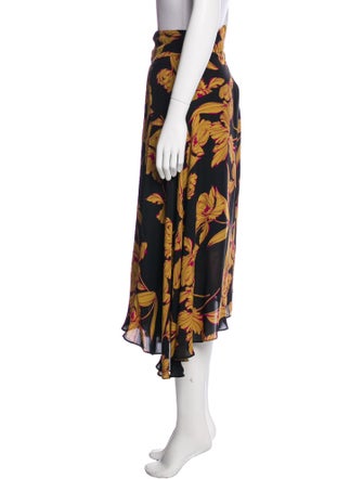 A.L.C. Silk Midi Length Skirt