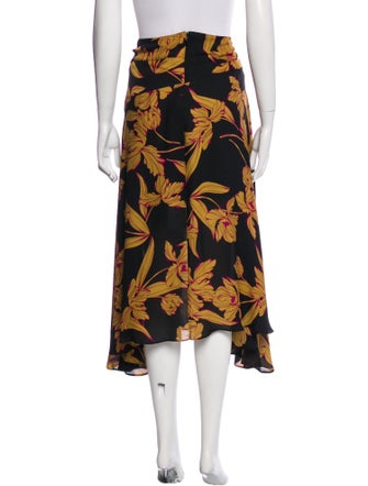 A.L.C. Silk Midi Length Skirt