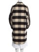 A.L.C. Plaid Print Faux Fur Coat