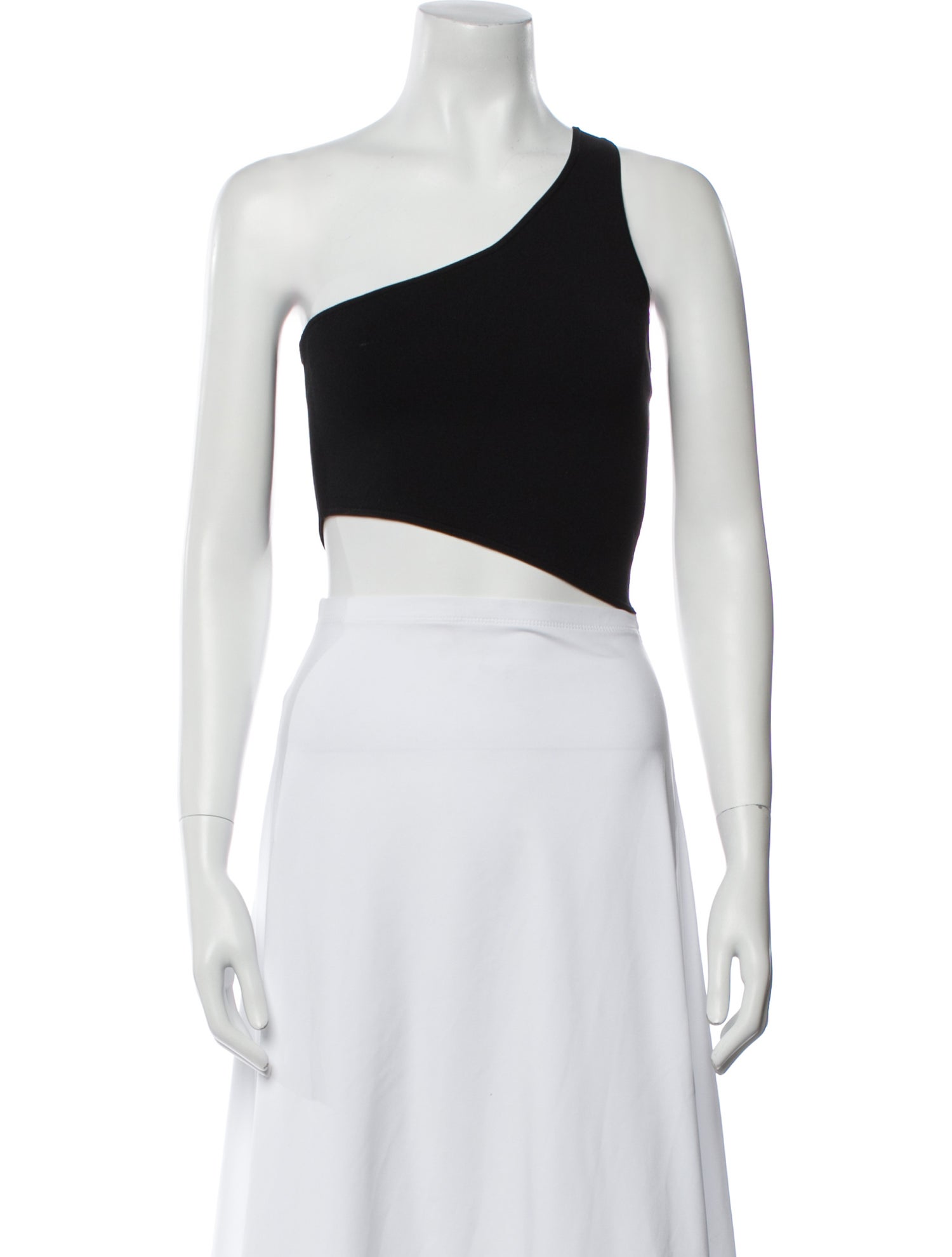 A.L.C. One-Shoulder Sleeveless Crop Top