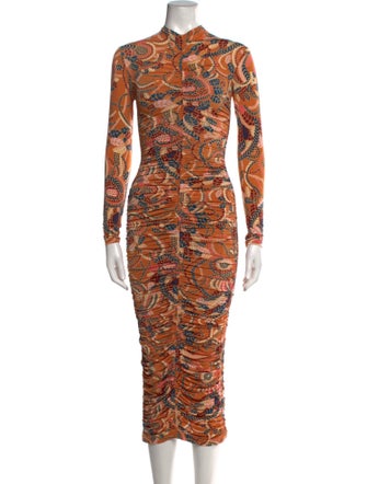 A.L.C. Animal Print Long Dress