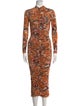 A.L.C. Animal Print Long Dress
