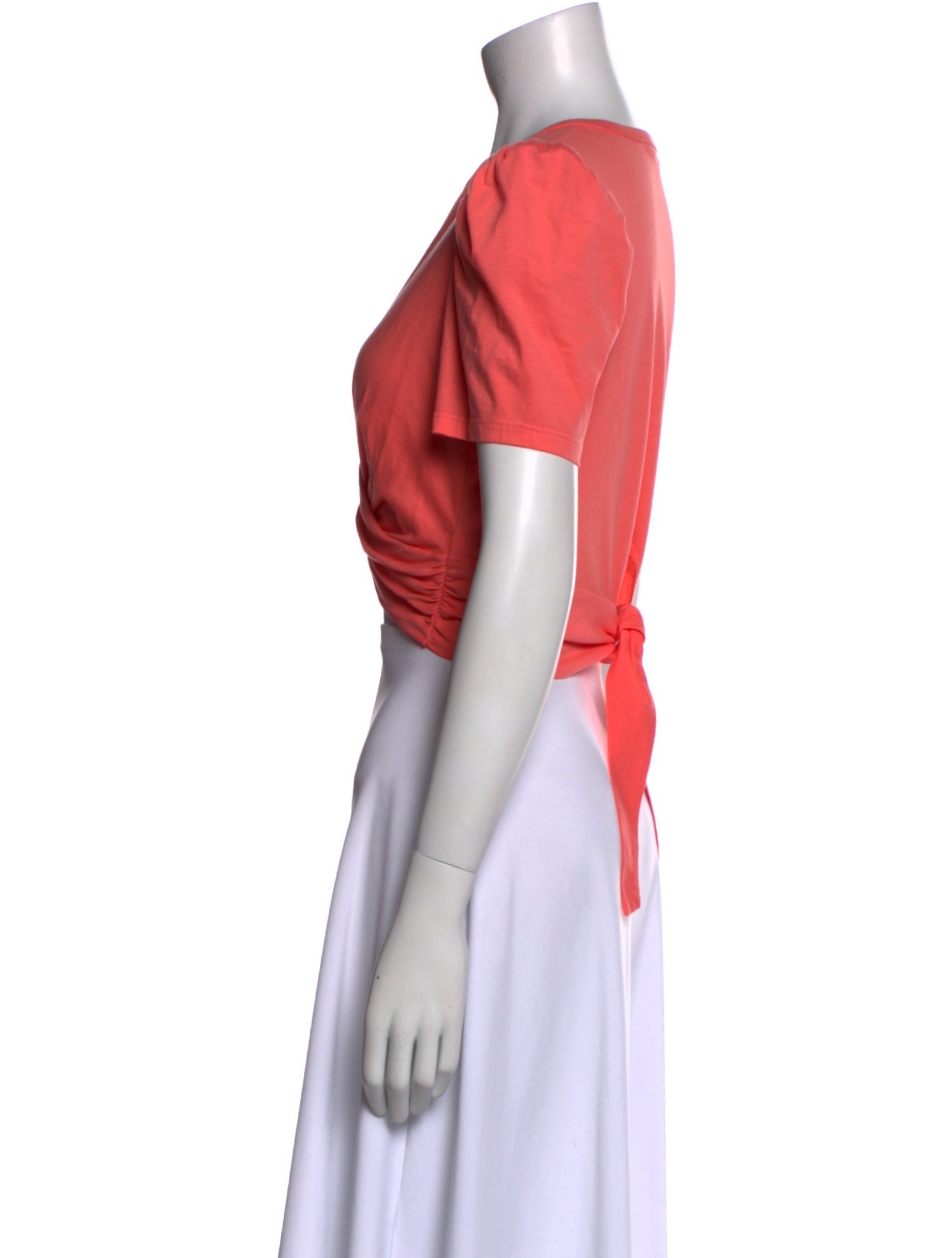 A.L.C. Crew Neck Short Sleeve Crop Top