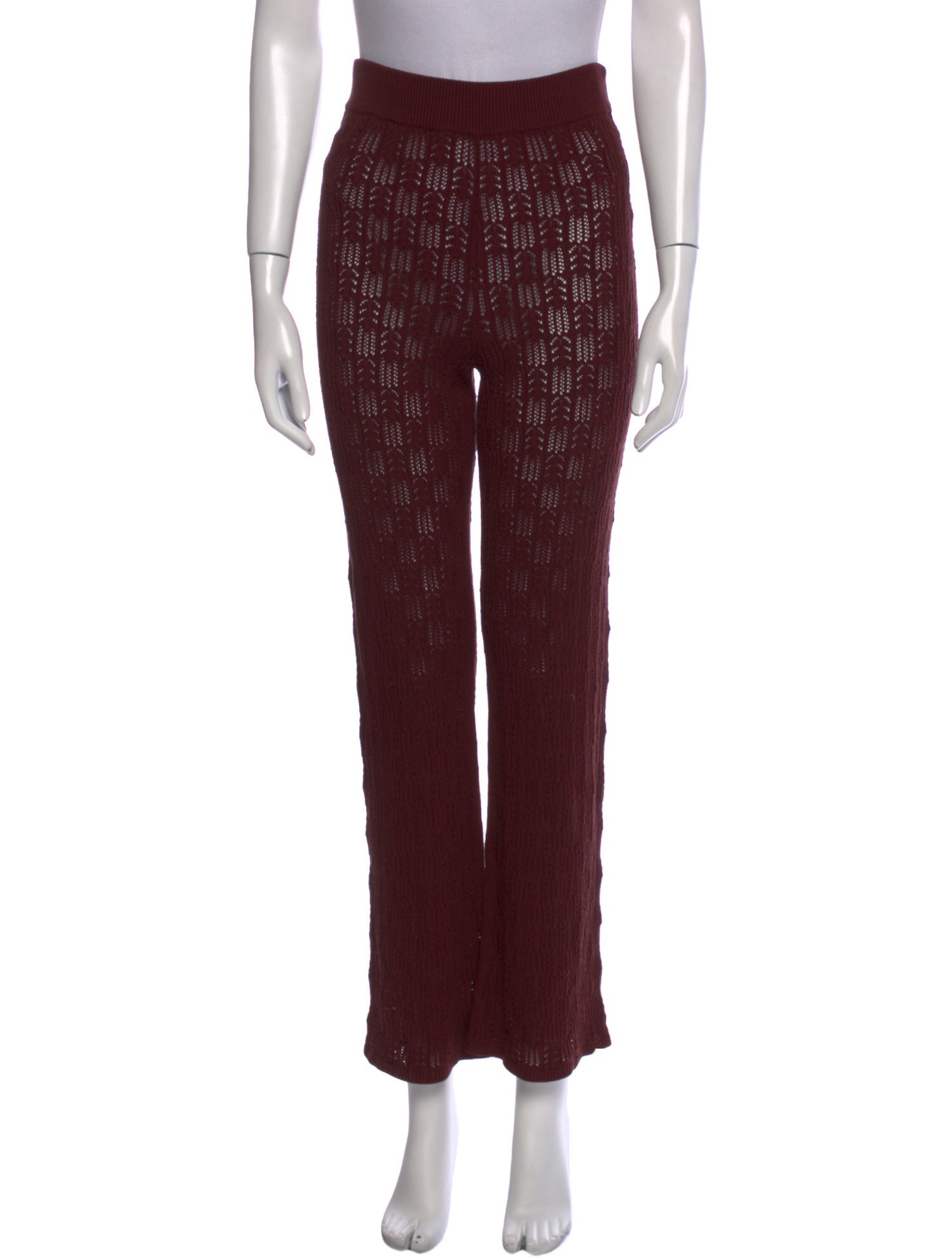 A.L.C. Lace Pattern Wide Leg Pants