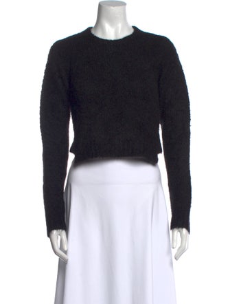 A.L.C. Alpaca Crew Neck Crop Top