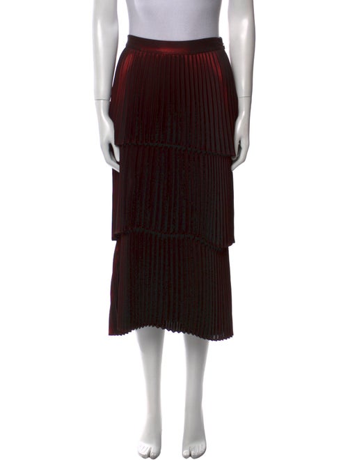 A.L.C. Pleated Accents Midi Length Skirt