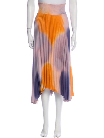 A.L.C. Tie-Dye Print Midi Length Skirt